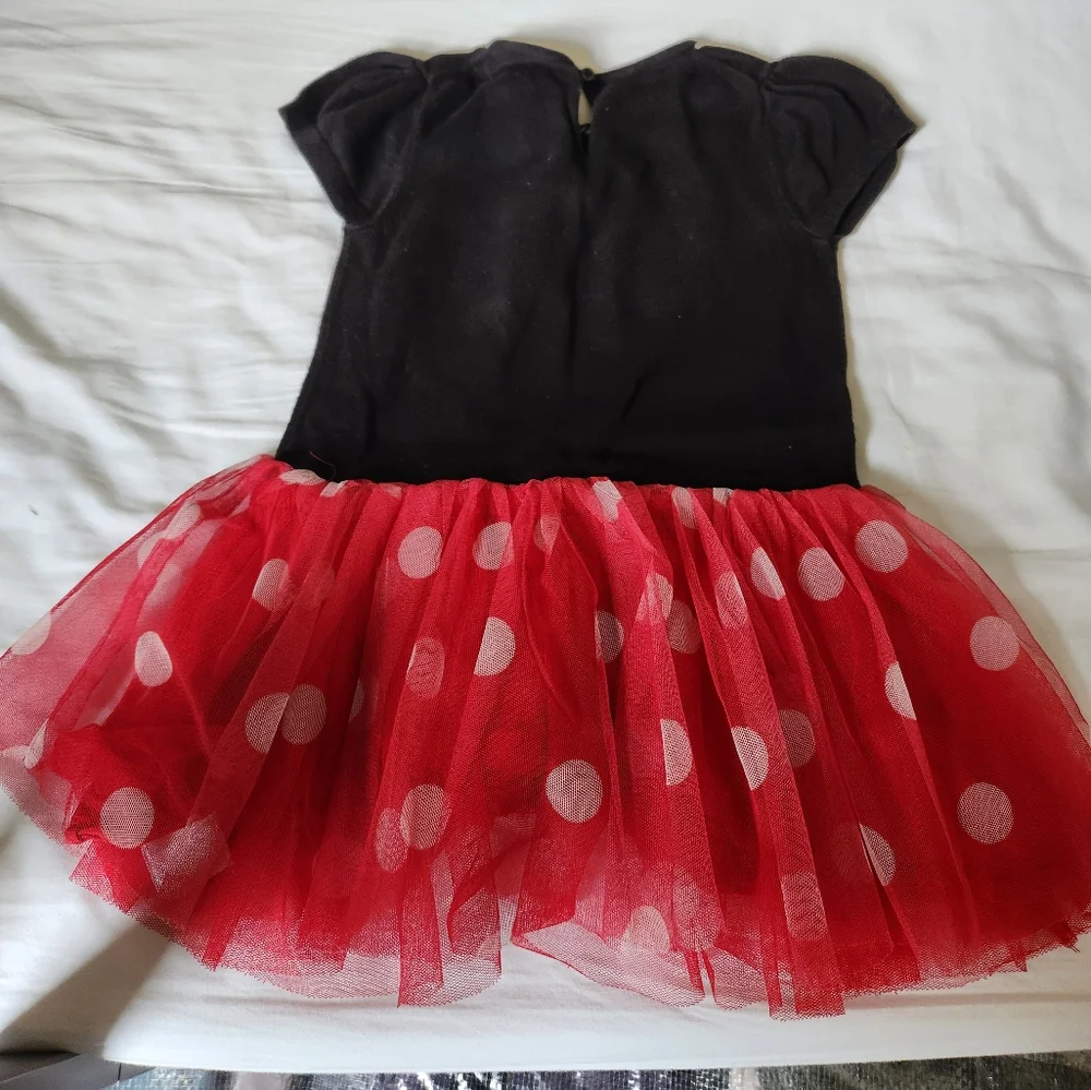 GAP Minnie Mouse Red Black Polka Dot Tutu Dress